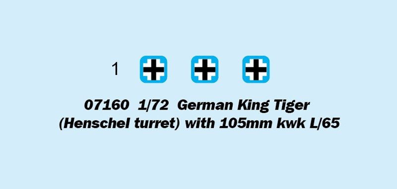 Trumpeter 07160 Tigre Royal allemand (tourelle Henschel) avec canon de 105 mm kwk L/65 1/72 – image 3