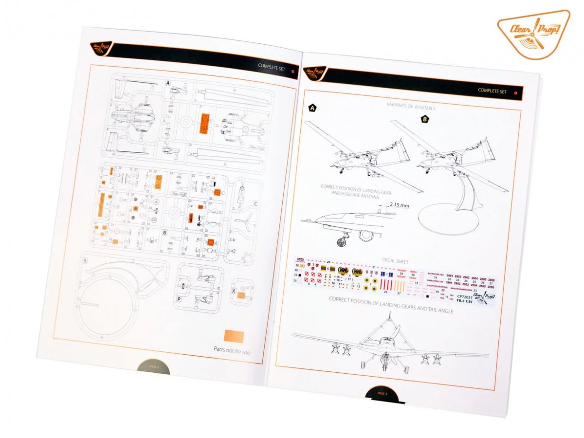 Clear Prop! CP72037 TB.2 UAV in Polish service STARTER KIT 1/72 – zdjęcie 11