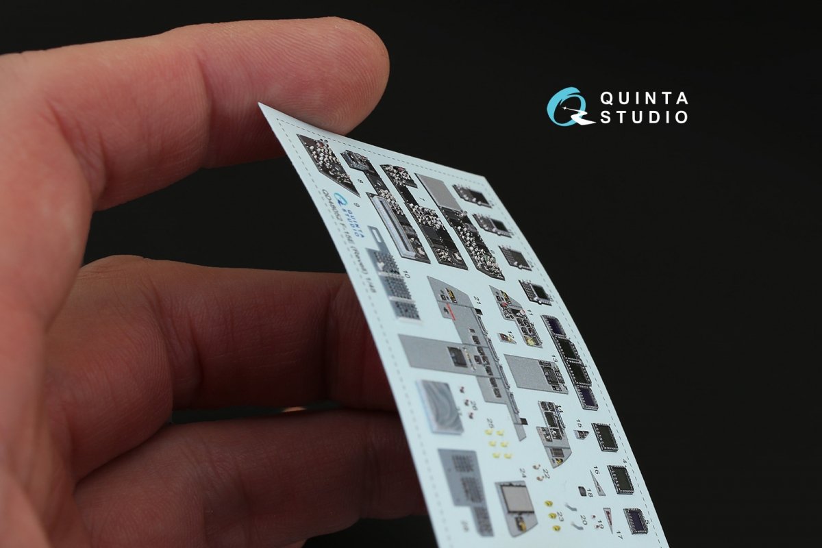 Quinta Studio QD48052 F-15E 3D-Printed &amp;amp; coloured Interior on decal paper (for Revell kit) 1/48 – zdjęcie 5