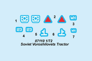 Trumpeter 07110 Soviet Voroshilovets Tractor 1/72 – zdjęcie 3