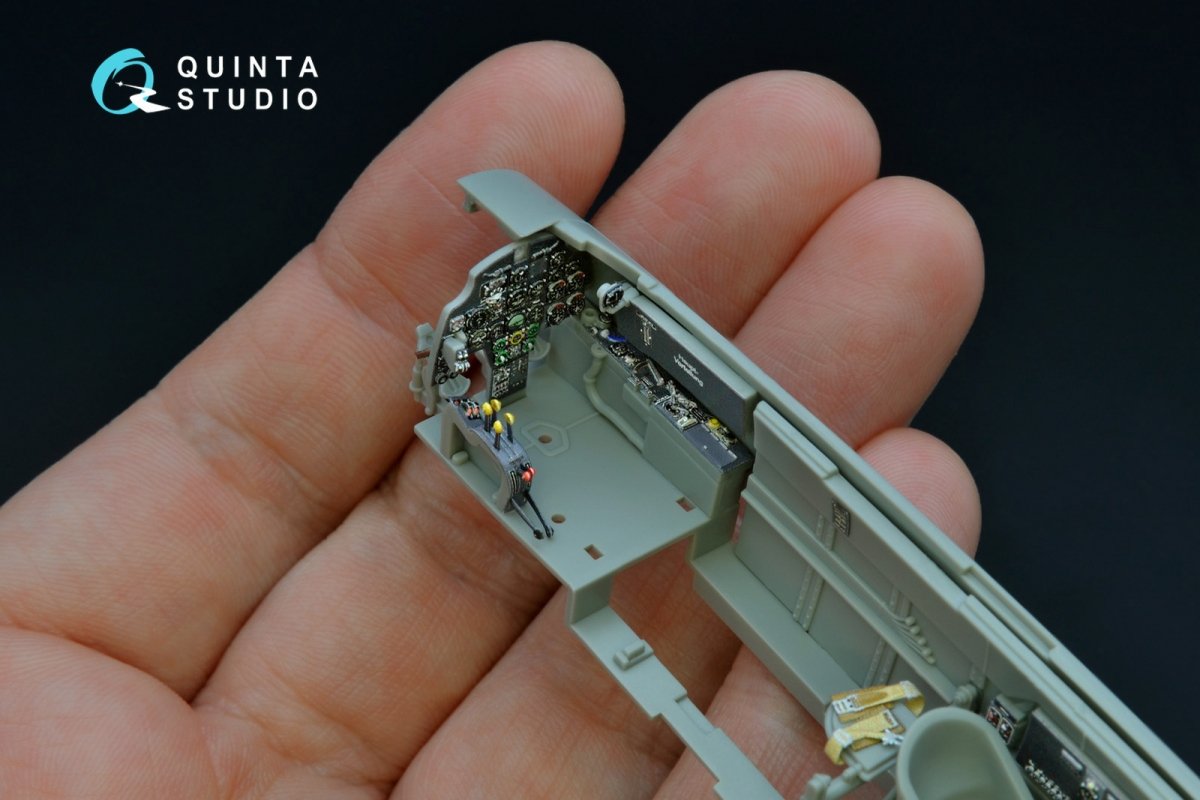 Quinta Studio QD48192 Bf 110C/D 3D-Printed &amp;amp; coloured Interior on decal paper (for Cyber-hobby kit) 1/48 – zdjęcie 4