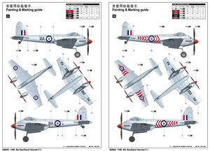 Trumpeter 02893 De Havilland Hornet F.1 1/48 – zdjęcie 3