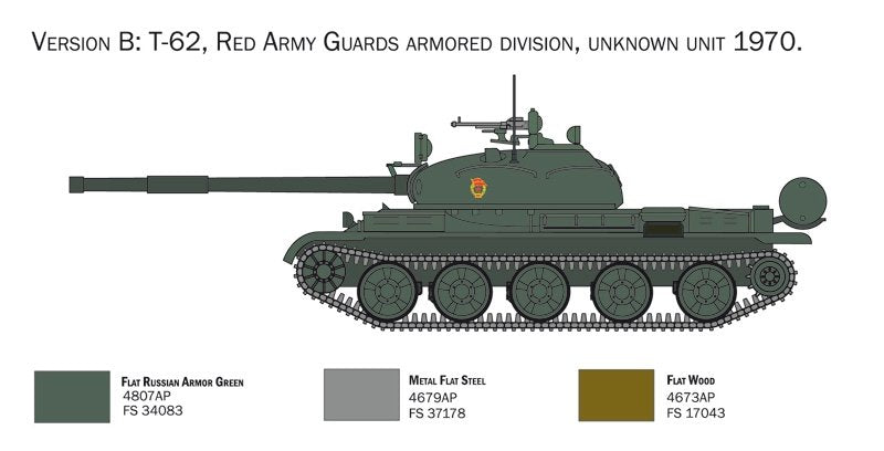 Italeri 7006 T-62 Russian Tank 1/72 – zdjęcie 5