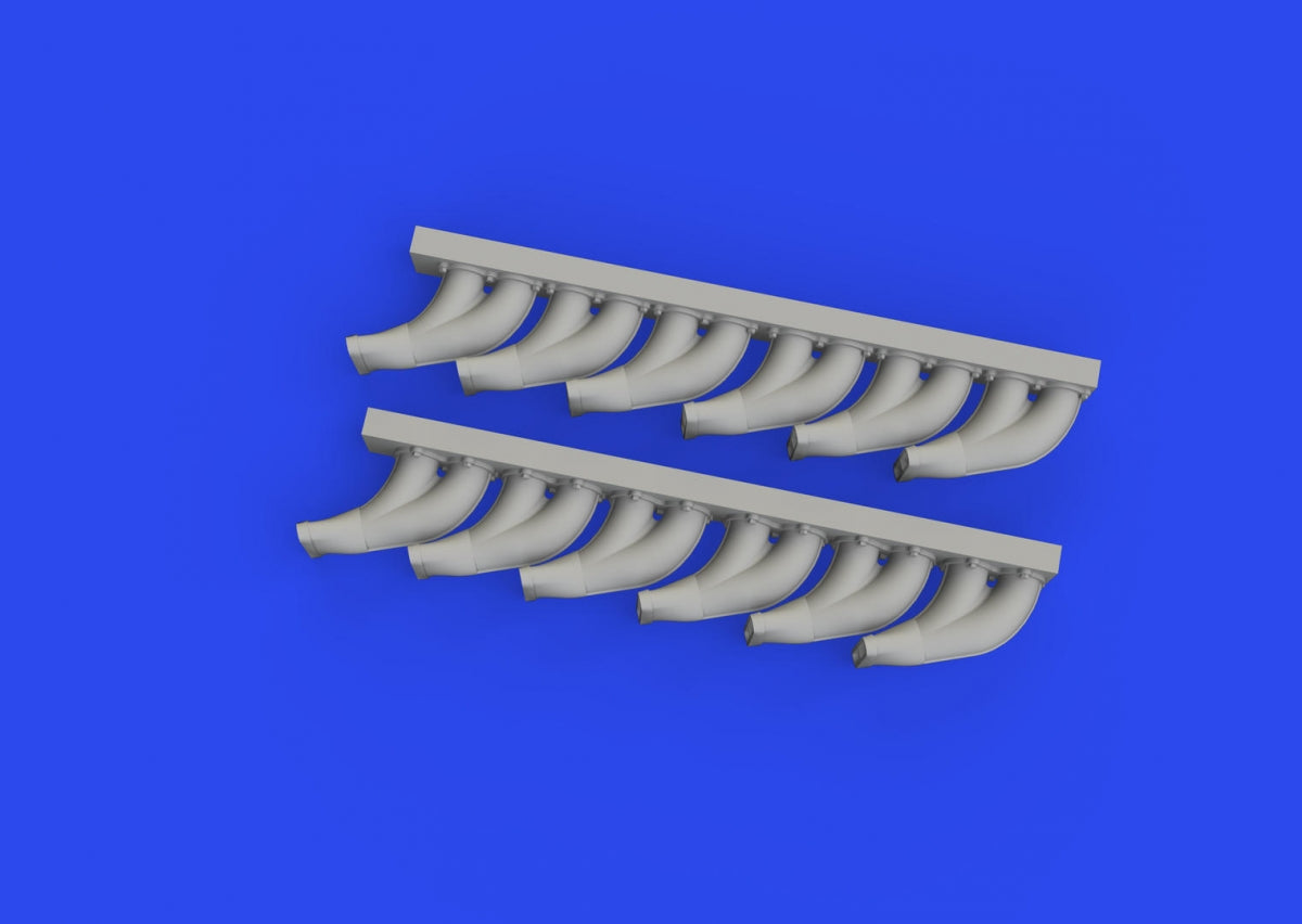 Eduard 648958 P-39 exhaust stacks fishtail PRINT EDUARD 1/48 – zdjęcie 3