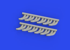 Eduard 648958 P-39 exhaust stacks fishtail PRINT EDUARD 1/48 – zdjęcie 3
