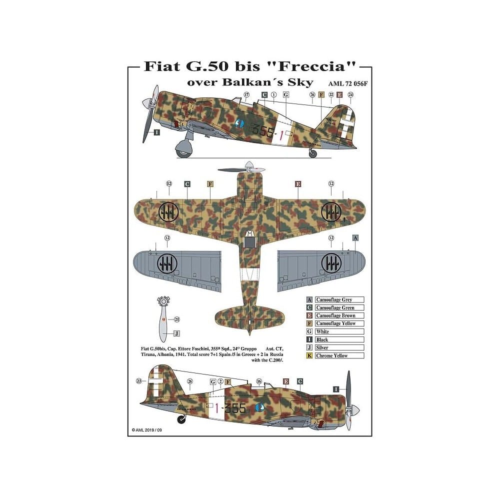 AML 72056F Fiat G.50 bis - Limited Edition 1/72 – immagine 4