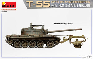 MiniArt 37092 T-55 CZECHOSLOVAK PRODUCTION with KMT-5M MINE ROLLER 1/35 – zdjęcie 4