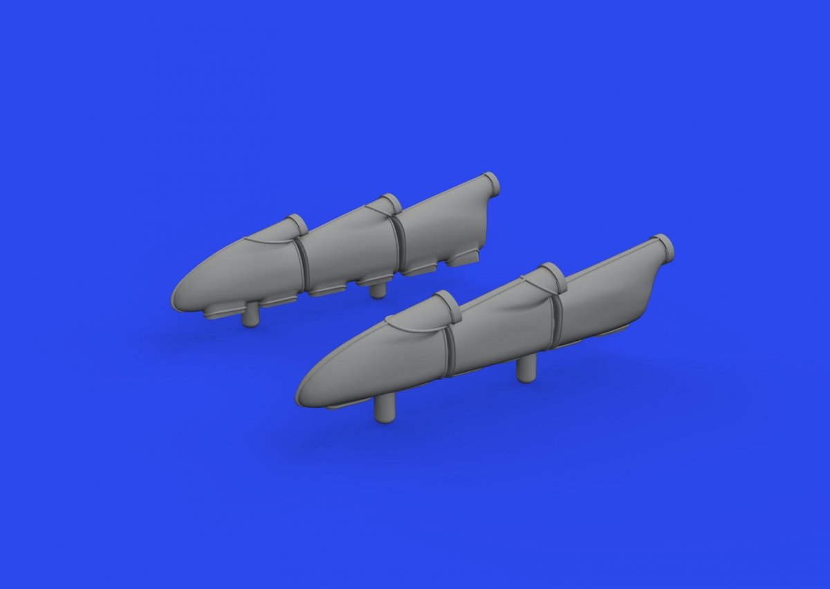 Eduard 648898 Hurricane Mk. I exhaust stacks PRINT HOBBY BOSS 1/48 – zdjęcie 2