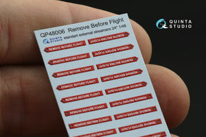 Quinta Studio QP48006 &amp;quot;Remove Before Flight&amp;quot; standart external streamer 24&amp;quot;, 20 Pcs 1/48 – zdjęcie 11