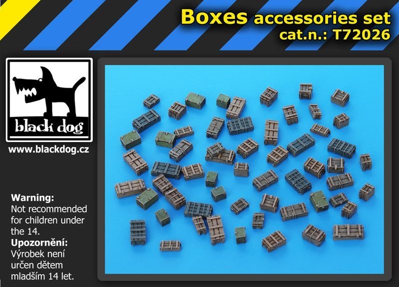Black Dog T72026 Boxes accessories set 1/72 – imagen 2