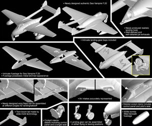 Cyber Hobby 5112 Sea Vampire F.20 1/72 – zdjęcie 2