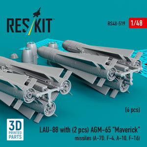 RESKIT RS48-0519 AGM-142 &amp;quot;Popeye 2/Have Lite&amp;quot; missiles (2 pcs) (3D Printed) 1/48 – image 3