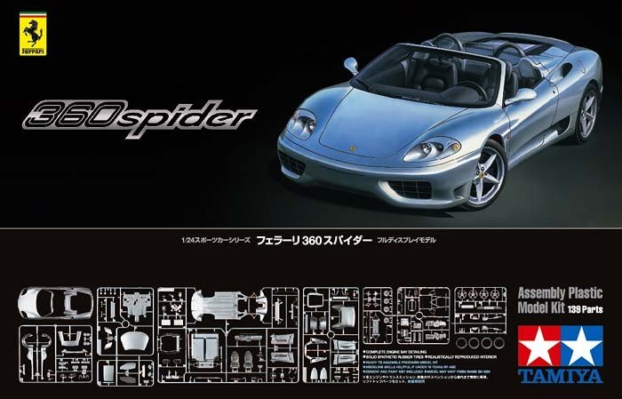Tamiya 24307 Ferrari 360 Spider 1/24
