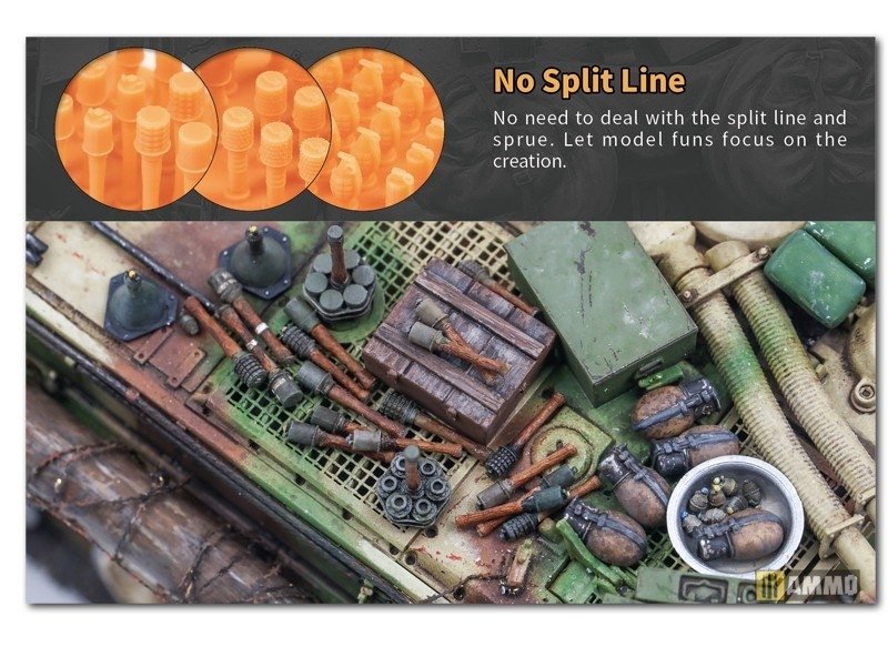 Liang 0420 3D-Print German Grenade WWII x 46 1/35 – zdjęcie 4