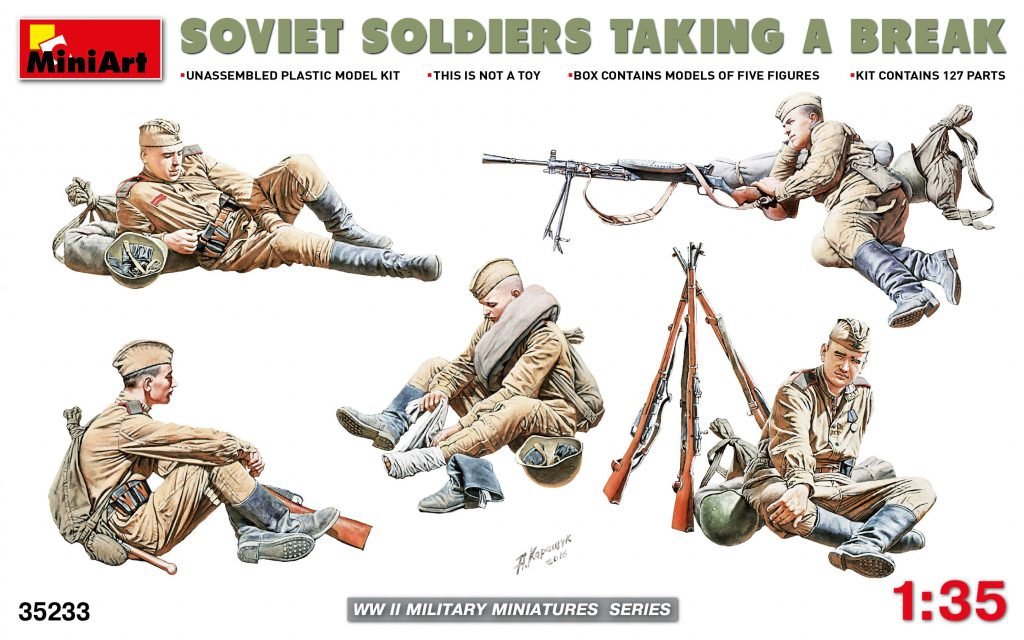 MiniArt 35233 SOVIET SOLDIERS TAKING A BREAK 1/35