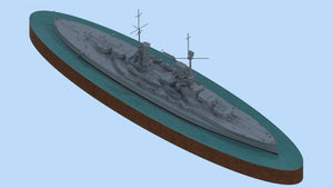 ICM S014 WWI German Battleship König (Full Hull OR Waterline) 1/700 – zdjęcie 5