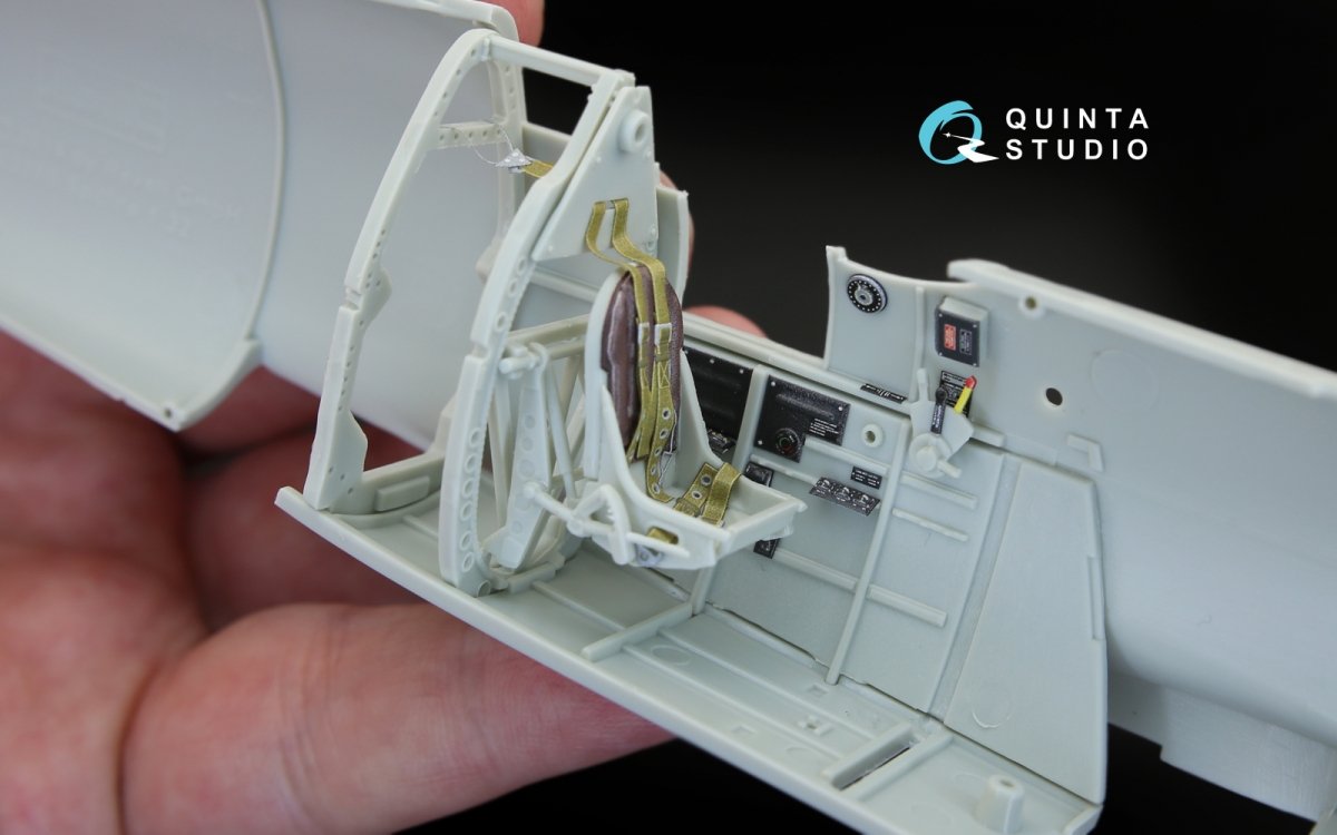Quinta Studio QD32043 Spitfire Mk. II 3D-Printed &amp;amp; colored Interior on decal paper (for Revell kit) 1/32 – image 8