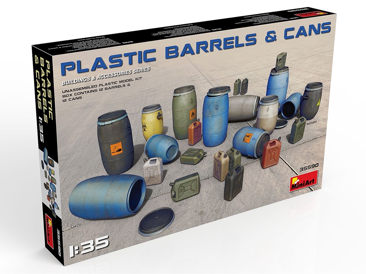 MiniArt 35590 Plastic Barrels &amp;amp; Cans 1/35 – zdjęcie 2