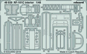 Eduard 49939 RF-101C interior 1/48 KITTY HAWK – zdjęcie 2