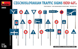 Miniart 35655 CZECHOSLOVAKIAN TRAFFIC SIGNS 1930-40’s 1/35