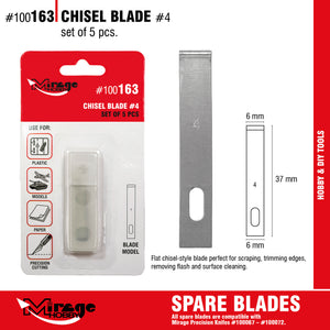 Mirage 100163 Chisel Blade (5 pcs) – zdjęcie 2