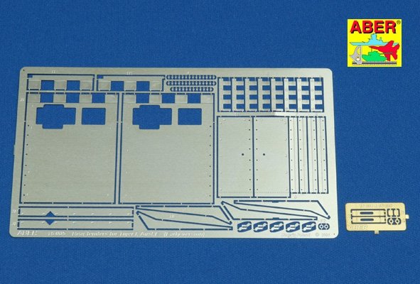 Aber 16005 Rear fenders for Tiger I, Ausf.E - Early version 1/16