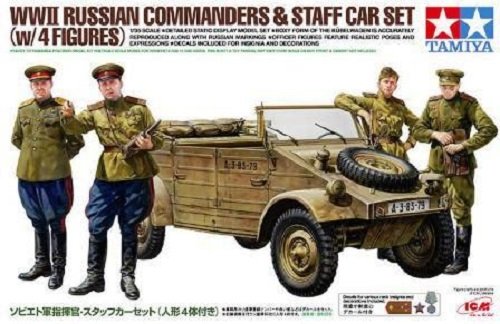 Tamiya 25153 WWII Russian Commanders &amp;amp; Staff Car Set 1/35