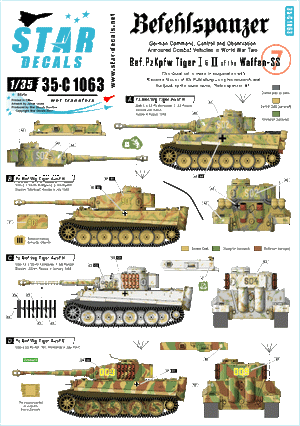 Star Decals 35-C1063 Befehlspanzer # 7 1/35