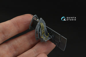 Quinta Studio QR+48102 British Fighter seatbelts (pre-war/early WWII) (with metal buckles) (All kits) 1/48 – immagine 5