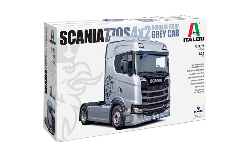 Italeri 3971 Scania S770 4x2 Normal Roof &amp;quot;Grey Cab&amp;quot; 1/24