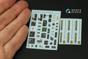 Quinta Studio QD32236 Boeing B-17E/F Navigator, bombardier, waist and tail gunners compartments. 3D-Printed coloured Interior (HK models) 1/32 – zdjęcie 2