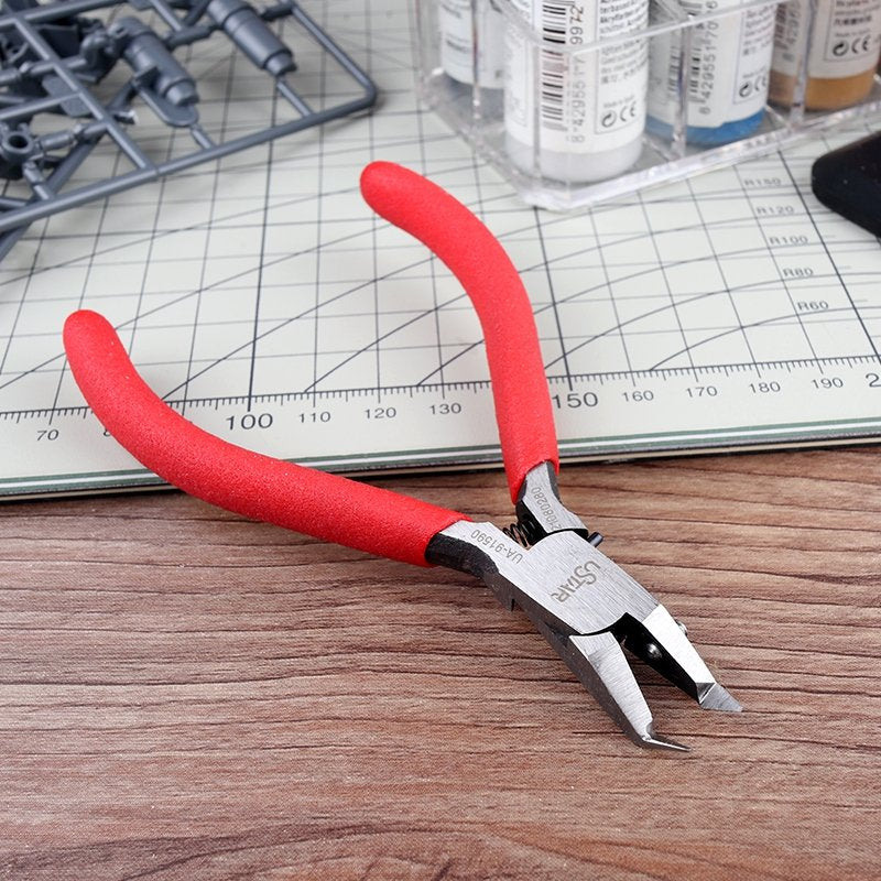 U-Star UA-91590 Ultra thin single edge curved nose cutting pliers - Ultra cienkie szczypce tnące z zakrzywionym noskiem o pojedynczej krawędzi – zdjęcie 2