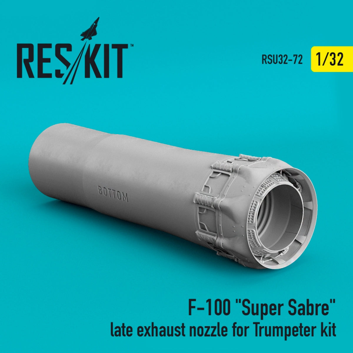 RESKIT RSU32-0072 F-100 "SUPER SABRE" LATE EXHAUST NOZZLE FOR TRUMPETER KIT 1/32