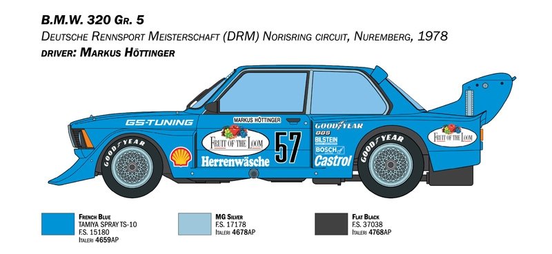 Italeri 3626 B.M.W. 320 Group 5 1/24 – zdjęcie 7