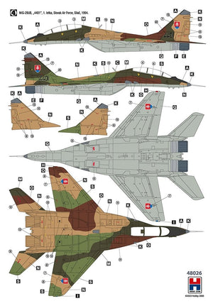 Hobby 2000 48026 MiG-29UB Czech &amp;amp; Slovak Air Force 1/48 – zdjęcie 5