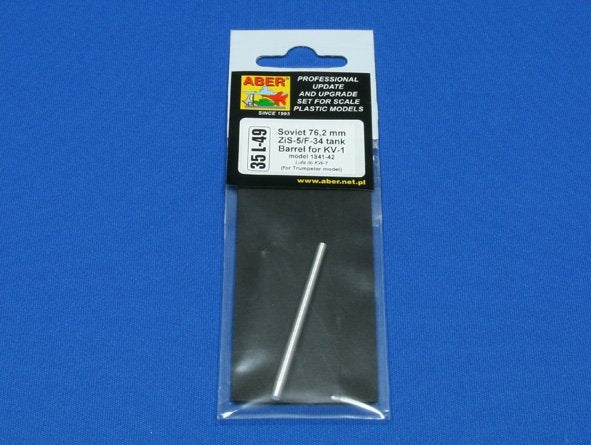 Aber 35L-049 Soviet 76,2 mm ZiS-5/F-34 tank barrel for KV-1 - early model 1/35 – immagine 3