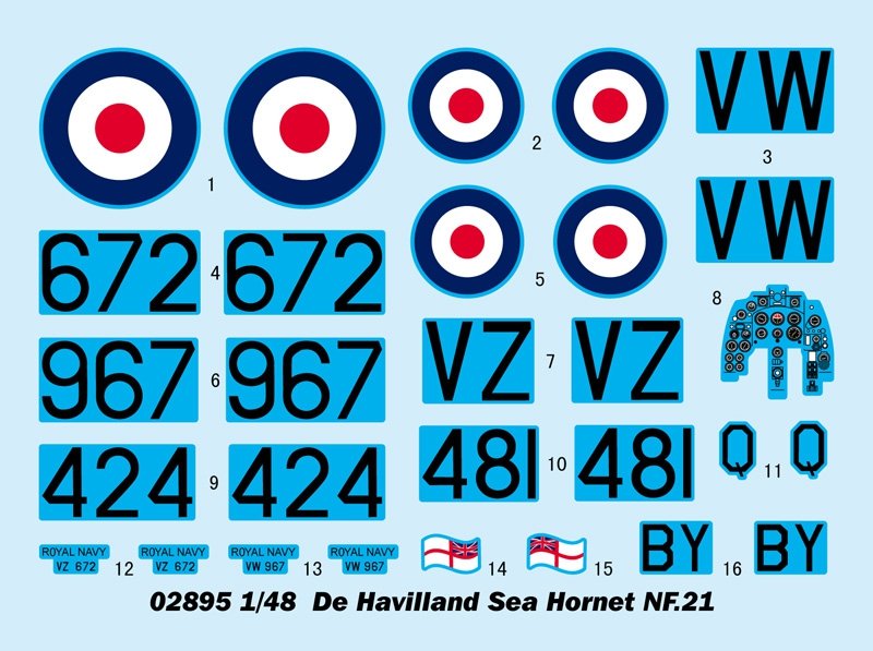 Trumpeter 02895 De Havilland Sea Hornet NF.21 – image 4