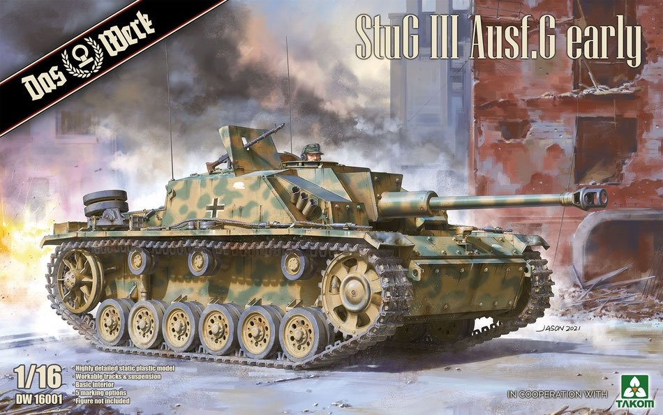 Das Werk DW16001 StuG III Aus.G début 1/16