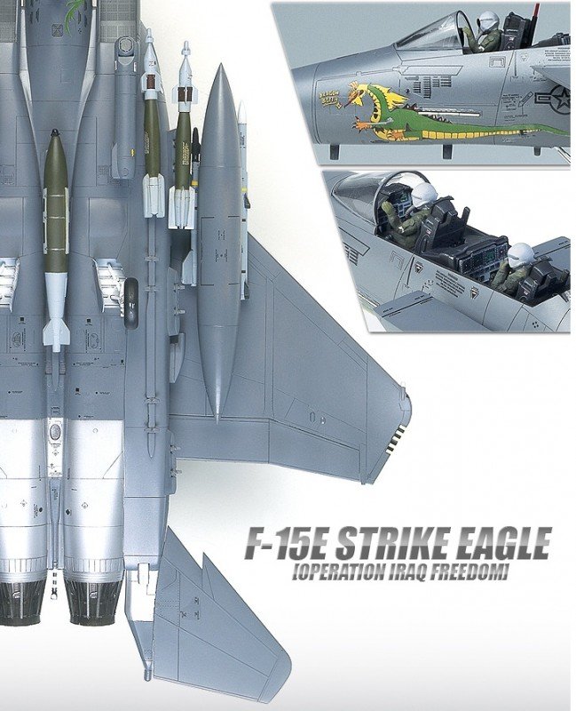 Academy 12215 F-15E STRIKE EAGLE (OPERATION IRAQ FREEDOM) 1/48 – zdjęcie 4