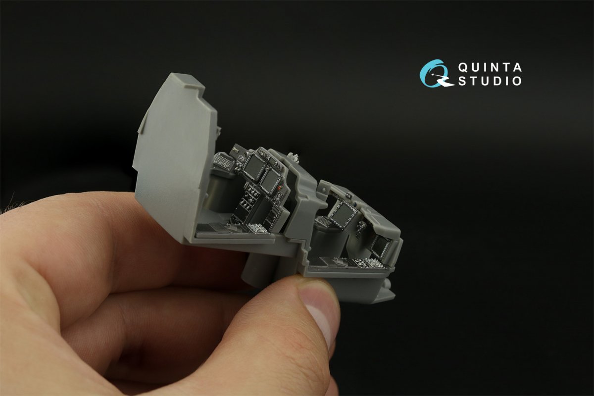 Quinta Studio QDS-48375 AH-64E 3D-Printed &amp;amp; coloured Interior on decal paper (Hasegawa) (Small version) 1/48 – zdjęcie 6
