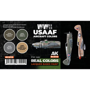 AK Interactive RCS113 WWII USAAF Aircraft Colors 4x17ml – image 2