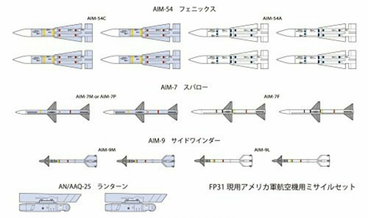 Fine Molds FP31 US Air-to-Air Missile Set 1/72 – image 4
