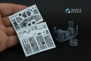 Quinta Studio QDS+32232 Tornado ECR Italian 3D-Printed &amp;amp; coloured Interior on decal paper (Italeri) (Small version) (with 3D-printed resin parts) 1/32 – zdjęcie 3