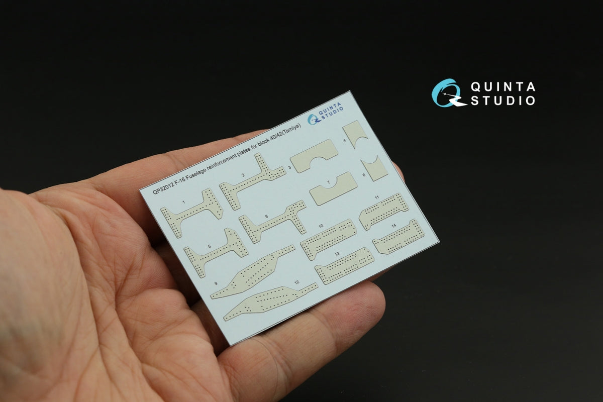 Quinta Studio QP32012 F-16 block 40/42 reinforcement plates (Tamiya) 1/32 – zdjęcie 2