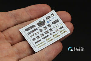 Quinta Studio QD72188 Bf 110G2/4 3D-Printed &amp;amp; colored Interior on decal paper (Eduard) 1/72 – image 5