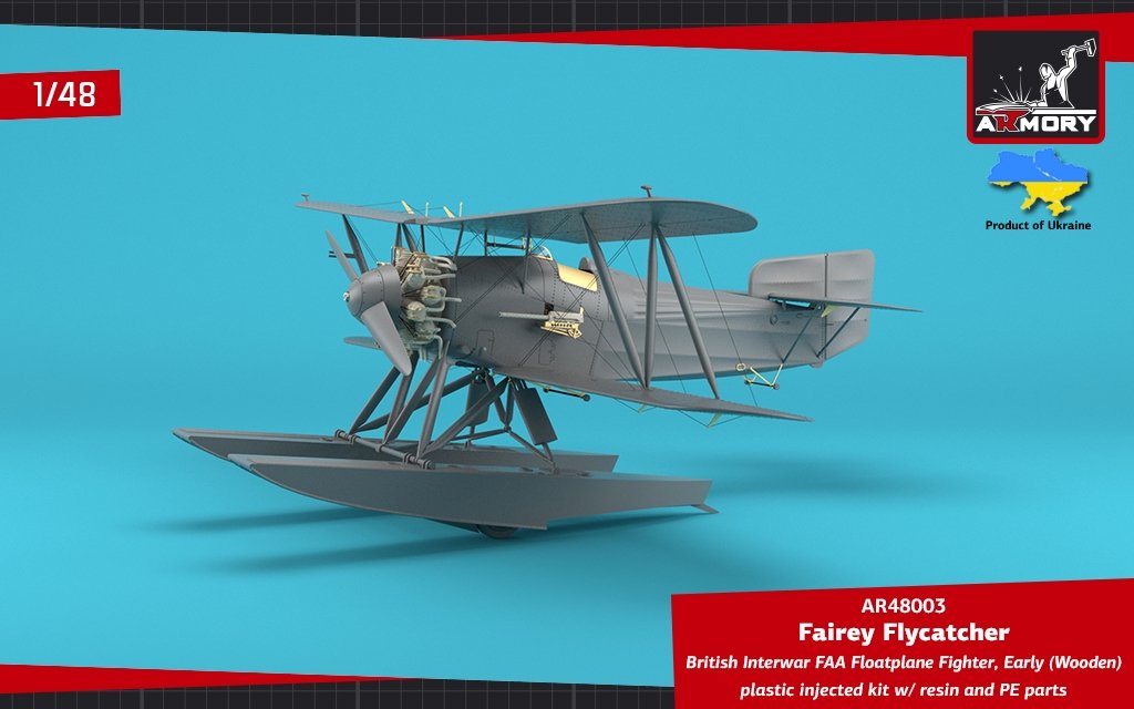 Armory Models 48003 Fairey Flycatcher British FAA Inter-War Floatplane Fighter, on Wooden Floats 1/48 – Bild 14