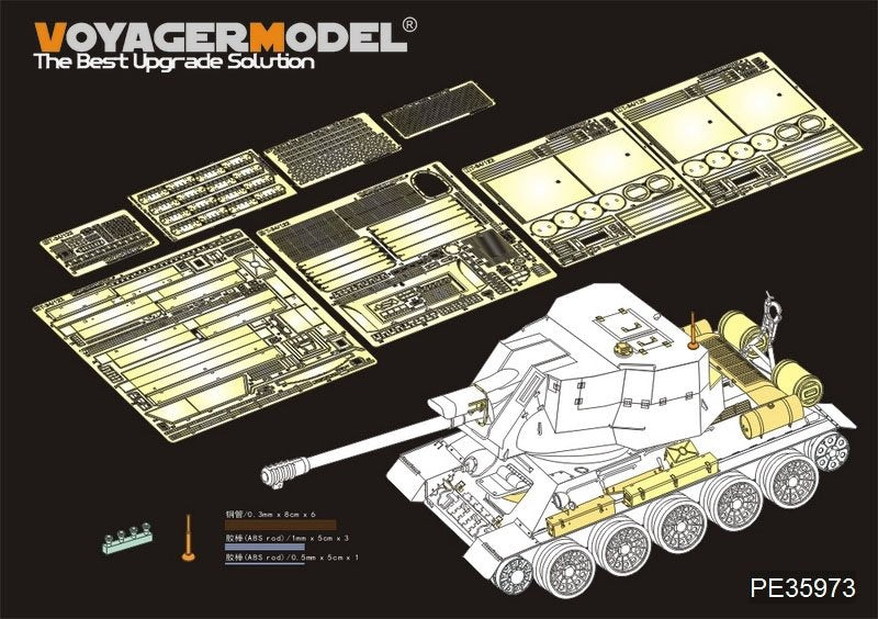 Voyager Model PE35973 Egyptain T-34/122 SPG Basic For RFM 5013 1/35
