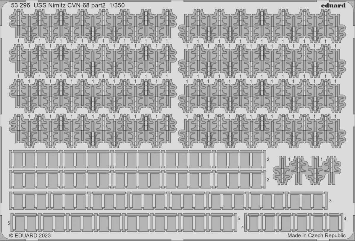 Eduard 53296 USS Nimitz CVN-68 part 2 TRUMPETER 1/350