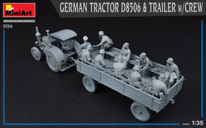 MiniArt 35314 GERMAN TRACTOR D8506 &amp;amp; TRAILER w/CREW 1/35 – zdjęcie 6