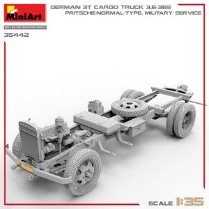 Miniart 35442 GERMAN 3T CARGO TRUCK 3,6-36S. PRITSCHE-NORMAL-TYPE. MILITARY SERVICE 1/35 – zdjęcie 7